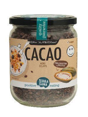 Terrasana Terrasana Raw cacao nibs in glas bio (230 gr)