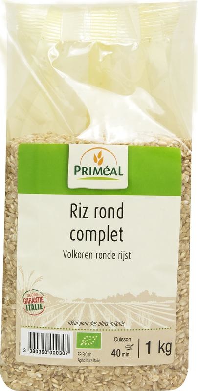 Primeal Primeal Volkoren ronde rijst uit Itali? bio (1 Kilogr)