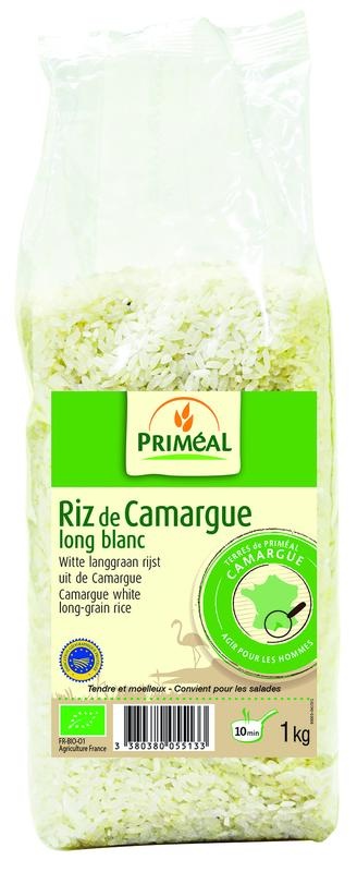Primeal Primeal Witte langgraan rijst camargue bio (1 Kilogr)