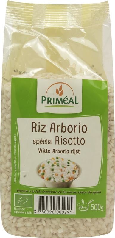 Primeal Primeal Witte risotto rijst Arborio bio (500 gr)