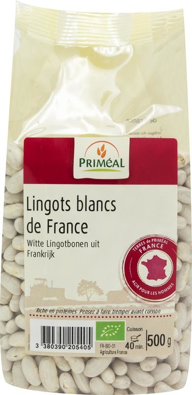 Primeal Primeal Witte lingotbonen Frankrijk bio (500 gr)