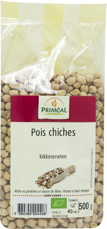 Primeal Primeal Kikkererwten uit Frankrijk bio (500 gr)