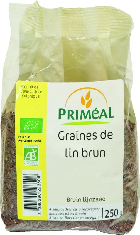 Primeal Primeal Lijnzaad bruin bio (250 gr)
