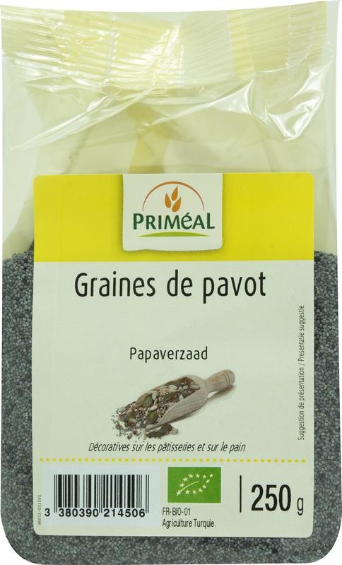 Primeal Primeal Papaverzaad bio (250 gr)