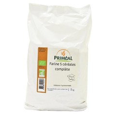 Primeal Volkoren 5-granenmeel bio (1 Kilogr)