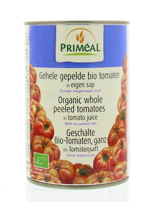 Primeal Gepelde tomaten zonder zout (400 gram)
