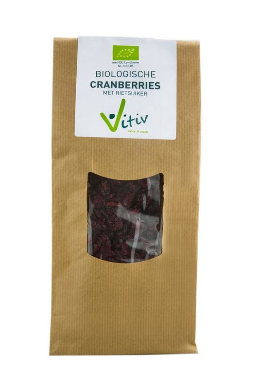 Vitiv Vitiv Cranberries rietsuiker bio (500 gr)