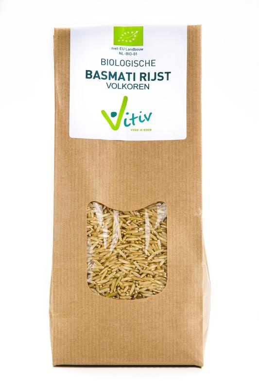 Vitiv Vitiv Basmati rijst volkoren bio (500 gr)