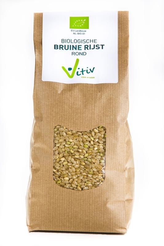 Vitiv Vitiv Rijst bruin rond bio (1 Kilogr)