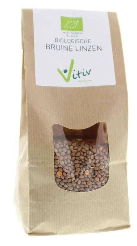 Vitiv Vitiv Bruine linzen bio (500 gr)