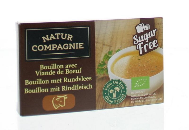 Natur Compagnie Natur Compagnie Rundvleesbouillon blokjes bio (8 st)