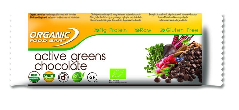 Organic Food Organic Food Bar active greens chocolade bio (68 gr)