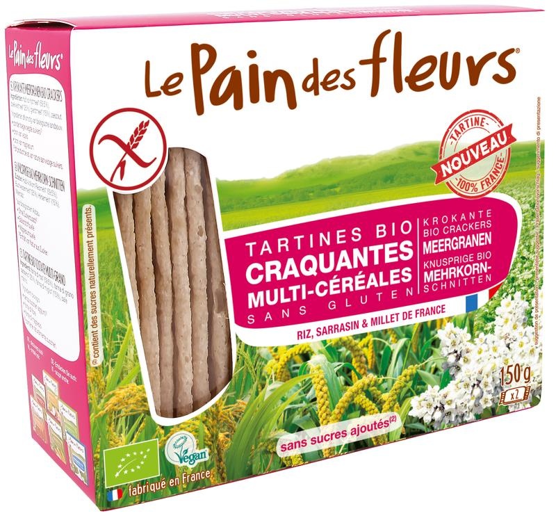 Pain Des Fleurs Pain Des Fleurs Meergranen crackers bio (150 gr)