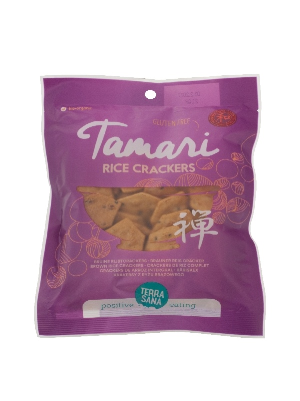 Terrasana Terrasana Japanse bruine rijscrackers eko bio (60 gr)