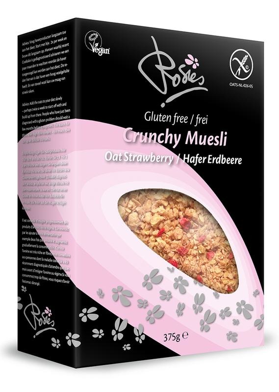 Rosies Rosies Crunchy haver aardbei (375 gr)