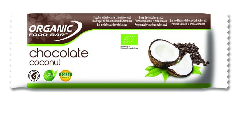 Organic Food Bar chocolade kokosnoot (50 gram)