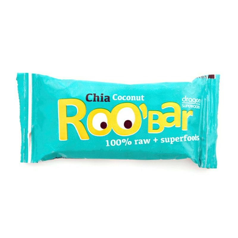 Roo Bar Chia & coconut 100% raw (50 gram)