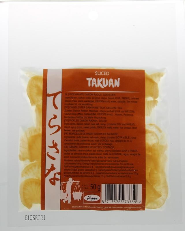 Terrasana Terrasana Slices Takuan daikonradijs pickled (50 gr)