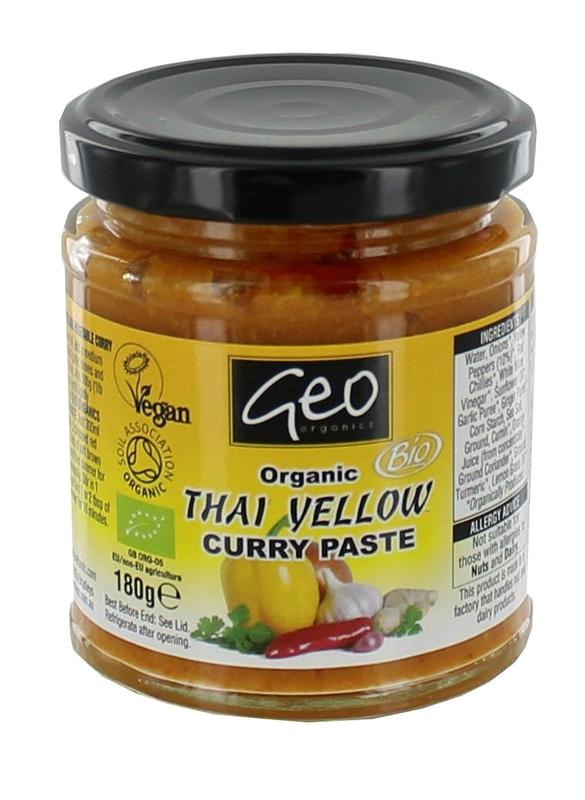 Geo Organics Geo Organics Curry paste thai yellow bio (180 gr)