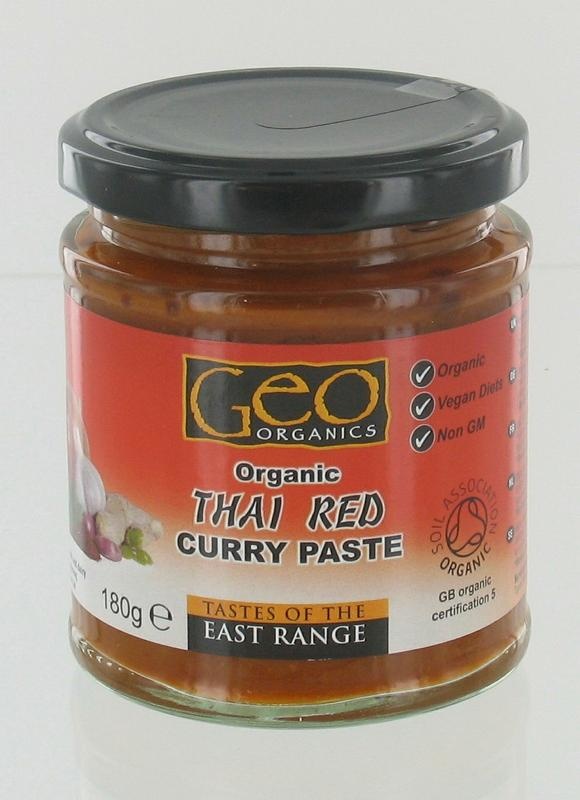 Geo Organics Geo Organics Curry paste thai red bio (180 gr)