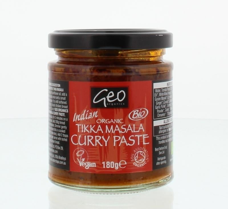 Geo Organics Geo Organics Curry paste tikka masala bio (180 gr)