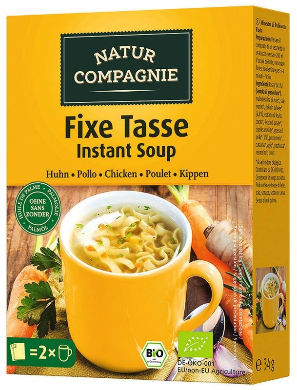 Natur Compagnie Instant soup kip bio (34 Gram) Natur Compagnie Instant soup kip bio (34 Gram)