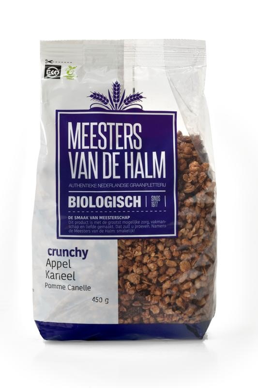 De Halm De Halm Crunchy appel/kaneel bio (450 gr)