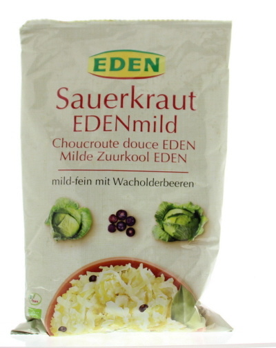 Eden Eden Zuurkool mild (zakje) bio (500 gr)