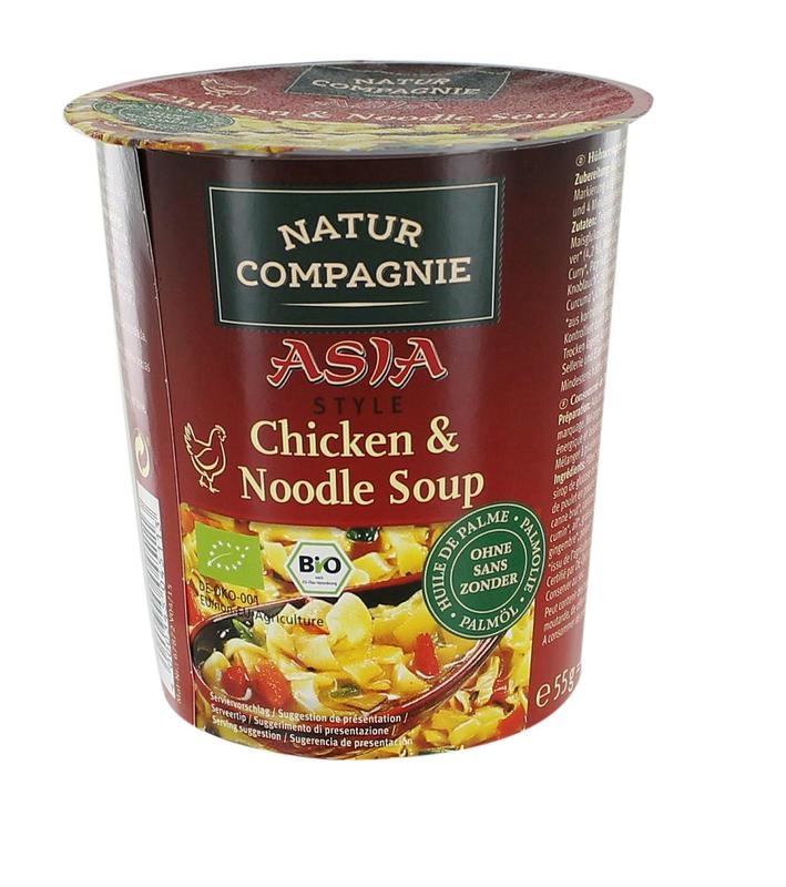 Natur Compagnie Natur Compagnie Cupnoodles kip bio (55 gr)