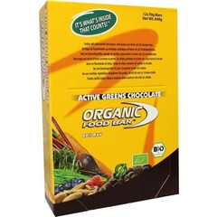 Organic Food Bar active greens chocolade 68 gr bio (12 st)