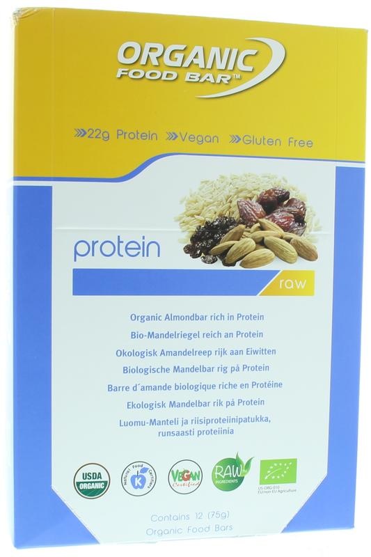 Organic Food Bar protein original 75 gram (12 stuks)