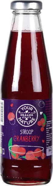 Your Organic Nat Your Organic Nat Cranberry siroop bio (500 ml)