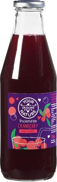 Your Organic Nat Your Organic Nat Vruchtendrank cranberry licht gezoet bio (750 ml)