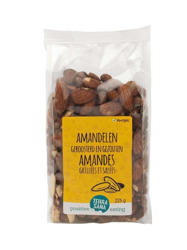 Terrasana Terrasana Amandelen geroosterd bio (225 gr)