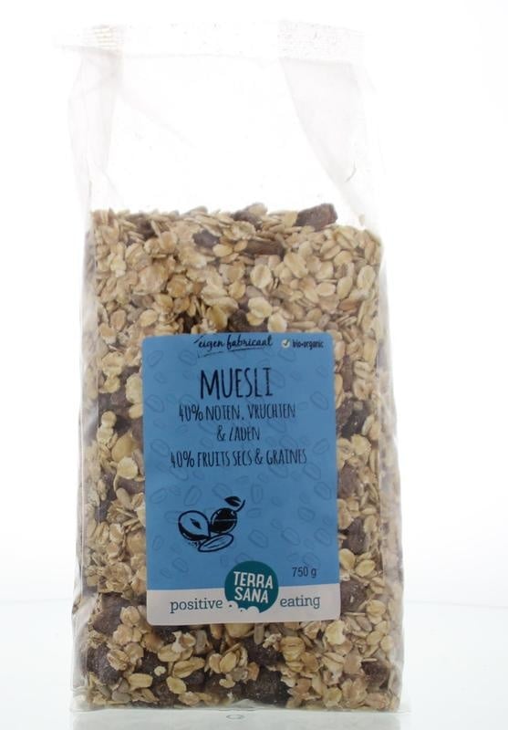 Terrasana Terrasana Muesli noten & zuidvruchten bio (750 gr)