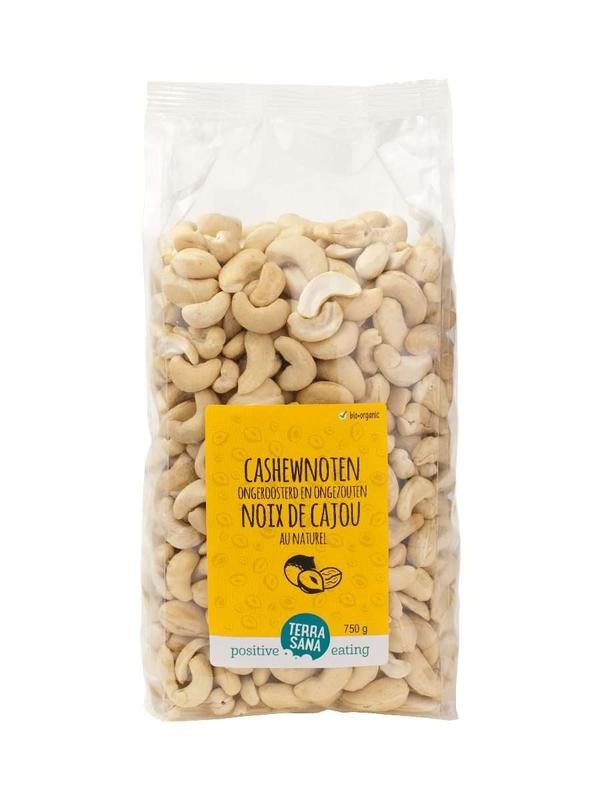 Terrasana Terrasana Cashewnoten ongeroosterd zonder zout bio (750 gr)