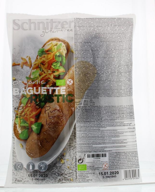 Schnitzer Schnitzer Baguette rustic 160 gr bio (2 st)
