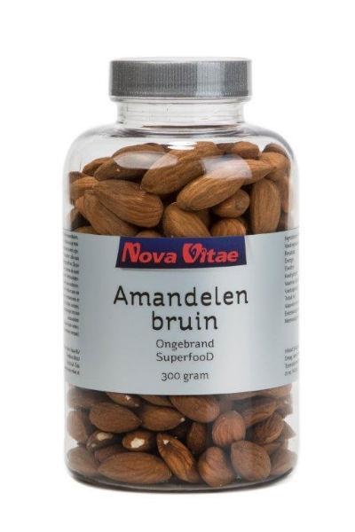 Nova Vitae Nova Vitae Amandelen bruin ongebrand (300 gr)