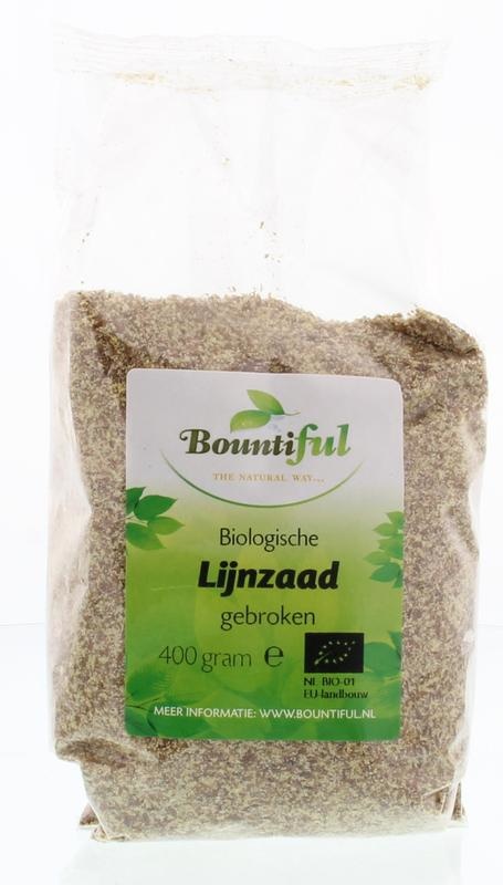 Bountiful Bountiful Lijnzaad gebroken bio (400 gr)