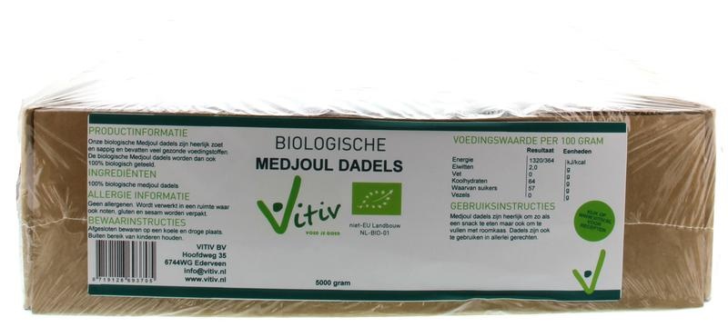 Vitiv Vitiv Dadels medjoul bio (5 Kilogr)