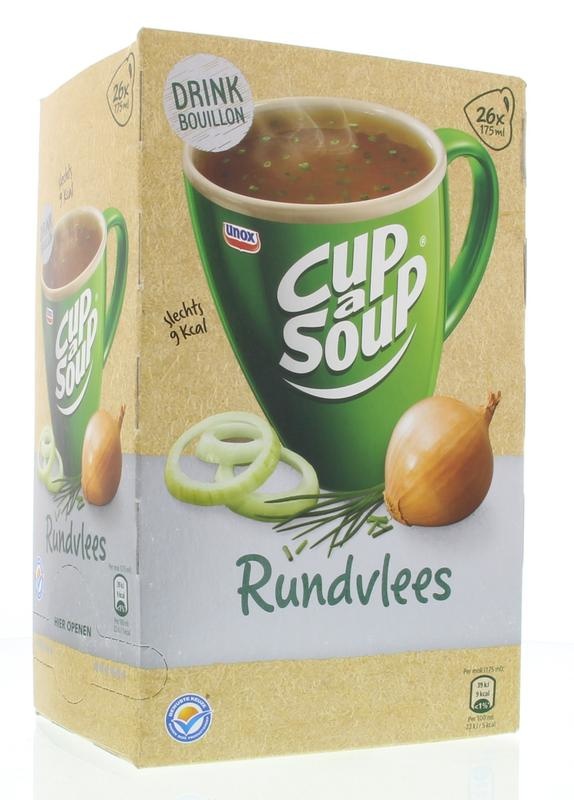 Cup A Soup Cup A soup Rundvlees bouillon (26 Zakjes)