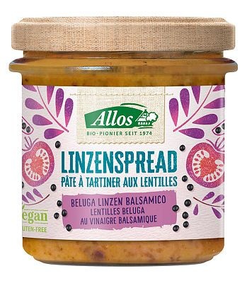 Allos Allos Linzenspread beluga balsamico bio (140 gr)