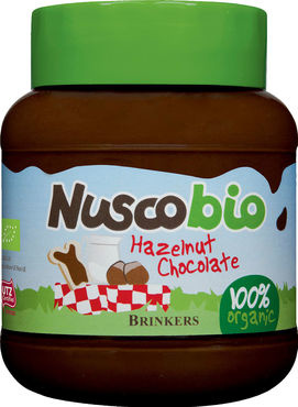 Brinkers Nuscobio hazelnootpasta (400 gram)