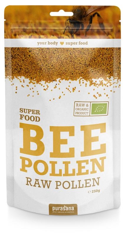 Purasana Bijenpollen stuifmeelkorrels/pollen granules bio (250 Gram) Purasana Bijenpollen stuifmeelkorrels/pollen granules bio (250 Gram)