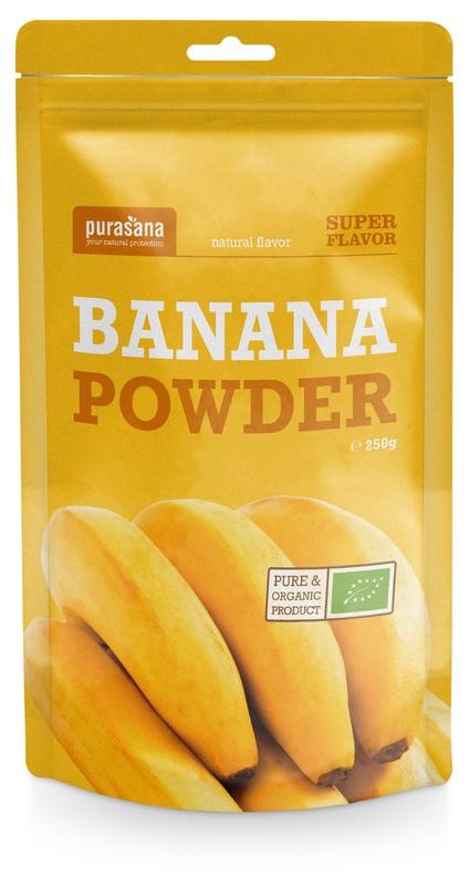 Purasana Purasana Bananen poeder/poudre de bananes vegan bio (250 gr)