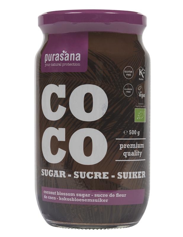 Purasana Purasana Kokosbloesemsuiker/sucre de fleur de coco bio (500 gr)