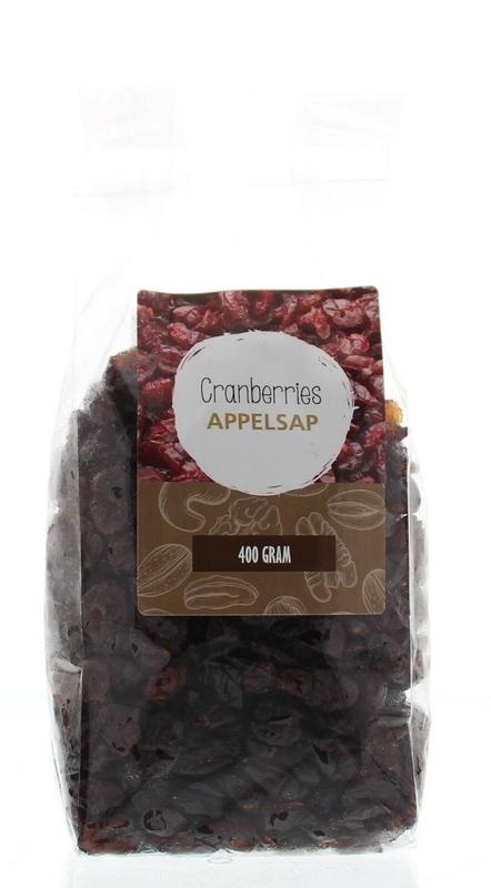 Mijnnatuurwinkel Mijnnatuurwinkel Cranberries gezoet met appeldiksap (400 gr)