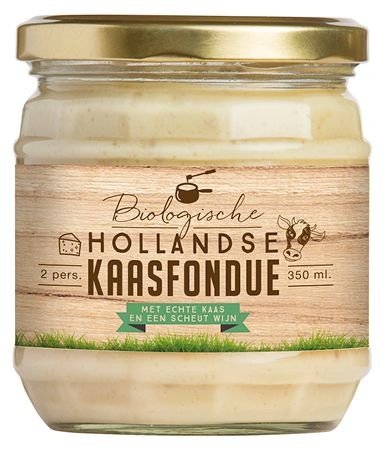 Kaas In't Bakkie Kaas In't Bakkie Hollandse kaasfondue biologisch (400 gr)