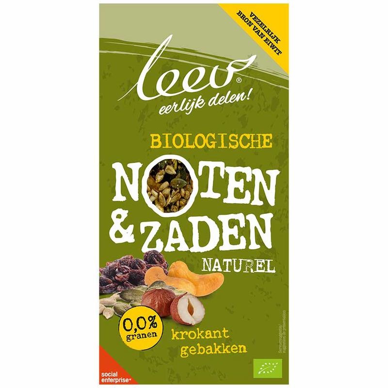 Leev Leev Bio krokant gebakken noten & zaden bio (250 gr)