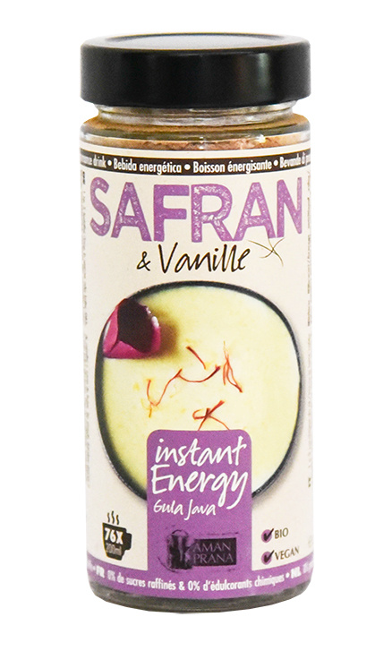 Amanprana Gula java saffraan & vanille bio (230 gr) Amanprana Gula java saffraan & vanille bio (230 gr)